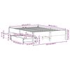 vidaXL Cadre de lit sans matelas cire marron 120x200cm bois pin massif