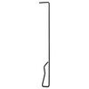 vidaXL Po&ecirc;le de jardin avec tisonnier 39x39x90 cm acier