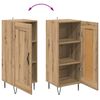 vidaXL Buffet Ch&ecirc;ne artisanal 34,5 x 34 x 90 cm