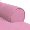 vidaXL Chaise lounge avec jupe Rose 91 x 157 x 91 cm tissu