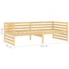 vidaXL Lit de jour sans matelas bois de pin massif 90x200 cm