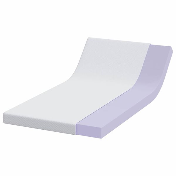 vidaXL Surmatelas Blanc 90 x 190 cm Tissu Jacquard