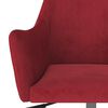vidaXL Chaises pivotantes &agrave; manger lot de 6 Rouge bordeaux Velours