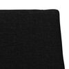 vidaXL T&ecirc;te de lit capitonn&eacute;e Noir 90 cm Pin massif