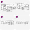 vidaXL Ensemble de canap&eacute;s d'ext&eacute;rieur 9 pcs Gris Naturel et Clair