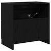 vidaXL Cabinet de salle de bain avec tiroir Ch&ecirc;ne noir 59 x 37 x 59 cm