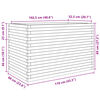 vidaXL Jardini&egrave;re 110x60x68,5 cm bois de pin impr&eacute;gn&eacute;