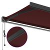 vidaXL Auvent r&eacute;tractable automatique bordeaux 350x250 cm