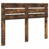 vidaXL Cadre de lit Ch&ecirc;ne fum&eacute; 140 x 190 cm Pin massif