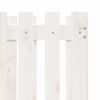 vidaXL Jardini&egrave;re avec design de cl&ocirc;ture blanc 70x70x70 cm pin massif