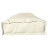 vidaXL Set de coussins de palette 2 pcs Cr&egrave;me 200 x 40 x 8 cm