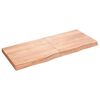 vidaXL &Eacute;tag&egrave;re murale marron clair bois ch&ecirc;ne massif trait&eacute;