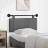 vidaXL T&ecirc;te de lit suspendue Uni Gris fonc&eacute; 110 x 55 x 5 cm tissu