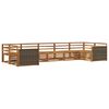 vidaXL Ensemble de canap&eacute;s d'ext&eacute;rieur 7 pcs Naturel