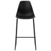 vidaXL Ensemble de bar 3 pcs Plastique Noir
