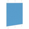 vidaXL Store pliss&eacute; bleu 105x100 cm largeur du tissu 104,4cm polyester