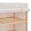 vidaXL Armoire &agrave; chaussures avec housse Blanc 79x40x80 cm Tissu