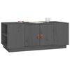 vidaXL Table basse Gris 100x50x41 cm Bois massif de pin