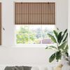 vidaXL Store enrouleur avec des rideaux Marron 150 x 160 cm Bambou