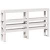 vidaXL Cadre de lit sans matelas blanc 160x200 cm bois de pin massif