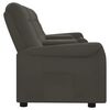 vidaXL Fauteuil inclinable avec porte-gobelets 4 places Gris fonc&eacute;