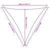 vidaXL Voile d'ombrage 160 g/m&sup2; Blanc 6x6x6 m PEHD