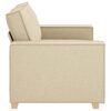 vidaXL Canap&eacute; 2 places Cr&egrave;me 160x78x84 cm Tissu