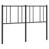 vidaXL T&ecirc;te de lit m&eacute;tal noir 150 cm