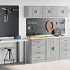 vidaXL Armoires de garage 2 pcs sonoma gris bois d'ing&eacute;nierie