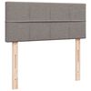 vidaXL Sommier &agrave; lattes de lit avec matelas taupe 120x190 cm tissu