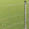 vidaXL Cl&ocirc;ture de prairie Argent&eacute; 25 x 1,6 m Acier galvanis&eacute;
