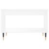 vidaXL Table basse blanc 60x50x40 cm bois d'ing&eacute;nierie
