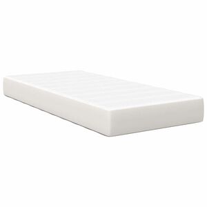 vidaXL Matelas de Lit avec matelas Cr&egrave;me 100 x 200 cm tissu