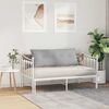 vidaXL Coussin de Dos Gris nuage 120 x 19 x 50 cm tissu
