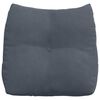 vidaXL Coussin de Dos Gris fonc&eacute; 45 x 24 x 50 cm Velours