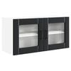 vidaXL Cabinet de Verre Mural PORTO Noir 80 x 31 x 40 cm