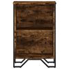 vidaXL Biblioth&egrave;que ch&ecirc;ne fum&eacute; 50x31x74,5 cm bois d'ing&eacute;nierie