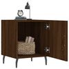 vidaXL Tables de chevet 2pcs ch&ecirc;ne marron 40x40x50cm bois d'ing&eacute;nierie