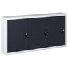 vidaXL Armoire &agrave; outils murale Style Industriel M&eacute;tal Gris et noir