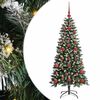 vidaXL Sapin de No&euml;l artificiel Vert 120 cm PVC, plastique et acier