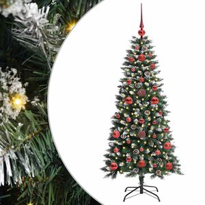 vidaXL Sapin de No&euml;l artificiel Vert 120 cm PVC, plastique et acier