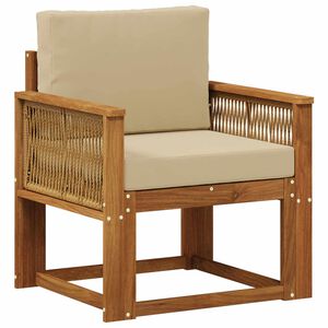 vidaXL Sofa de milieu ext&eacute;rieur Bois d'Acacia Massif Naturel