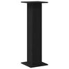 vidaXL Supports de haut-parleur 2 pcs Ch&ecirc;ne noir 30 x 30 x 95 cm
