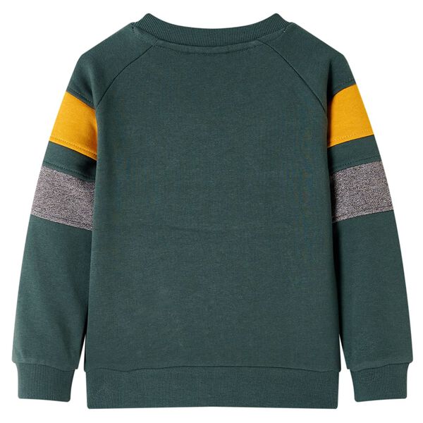 Sweatshirt pour enfants vert fonc&eacute; 116
