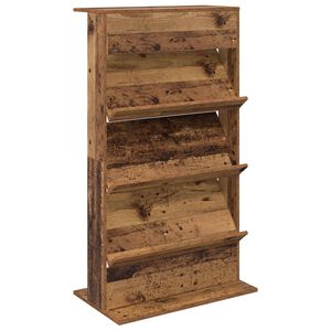 vidaXL &Eacute;tag&egrave;re &agrave; magazines Bois ancien 70 x 41 x 126 cm