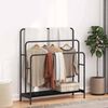 vidaXL Porte-v&ecirc;tements Ch&ecirc;ne noir 90 x 30 x 100,5 cm Bois d'ing&eacute;nierie