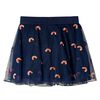 Jupe avec tulle pour enfants bleu marine 116