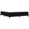 vidaXL Lit &agrave; ressorts avec matelas Noir 180 x 200 cm tissu