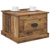 vidaXL Table basse Bois Ancien 50 x 50 x 35 cm Bois d'ing&eacute;nierie