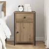 vidaXL Cabinet de chevet avec tiroir Ch&ecirc;ne artisanal 40 x 42 x 60 cm